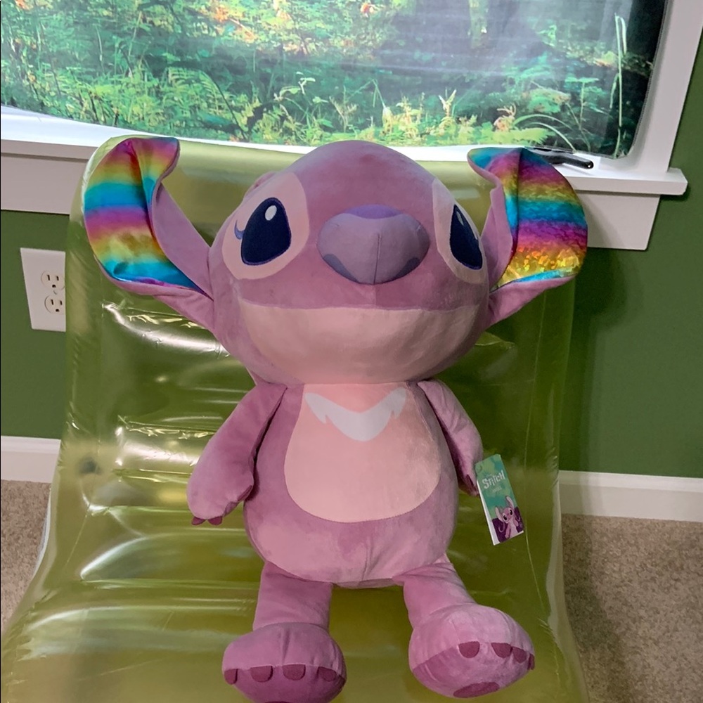 NWT Disney Purple and Blue Stitch Stuffed Animal huge 25”